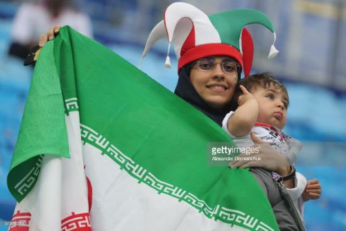 عکس های تماشاگران بازی ایران مراکش جام جهانی 2018